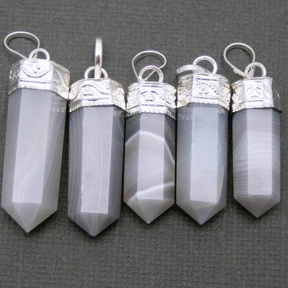 PRICE DROP! Indian Lace Agate Necklace! - Picture 4 of 6